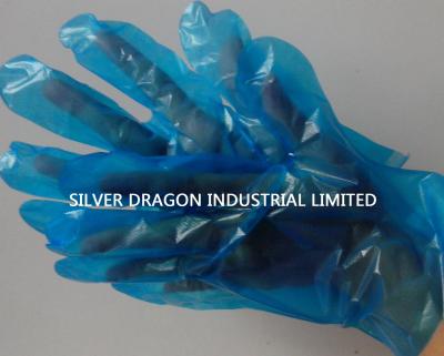 China Disposable gloves,  Embossed, Blue color, Size S,M,L for sale