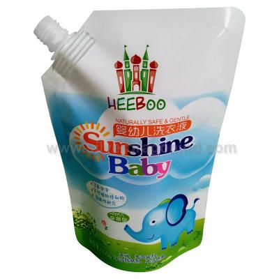 China producer of stand up spout pouches,  200/500/1000/1500/2000ml, for washing liquid packing for sale