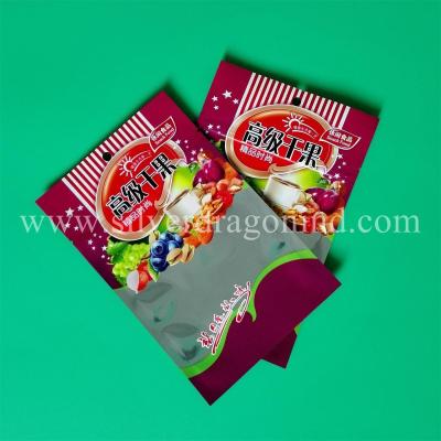 China zipper snack food bags, one side Aluminium, one side clear. for sale