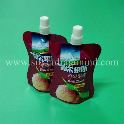 China Stand up spout pouch for 150g jelly drink packing for sale