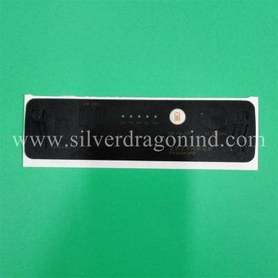 China Matt PC sticker labels with embossing button for portable UPS for sale