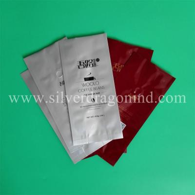 China Foil coffee bags with valve, coffee beans packing bags, coffee pouch for sale