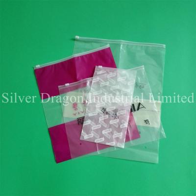 China Custom zipper bags with slider for sale