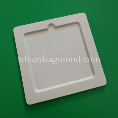 China Popular Biodegradable Disposable Sugarcane Pulp Paper Plate, 24.7cm Cake Tray for sale