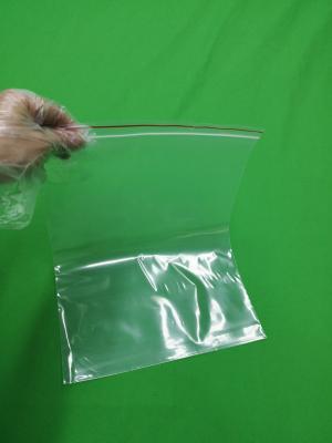 China Clear plastic ziplock bag with red line, size 250x345x0.060mm, reclosable for sale