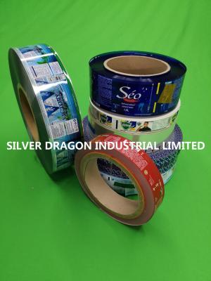 China Manual use/automatic machine use PET/PVC heat shrinkable sleeve bottle labels with custom printing for sale