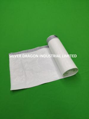 China Custom drawstring garbage bags/refuse bags on rolls, different colors are available, made of LDPE/LDPE for sale