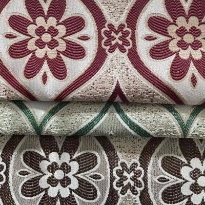 China Professional Design Breathable Decorative Fabrics Yarn-Dyed Jacquard Curtain Fabric A Variety Of Styles And Colors for sale