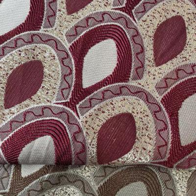 China Professional Design Breathable Decorative Fabrics Yarn-Dyed Jacquard Curtain Fabric A Variety Of Styles And Colors for sale