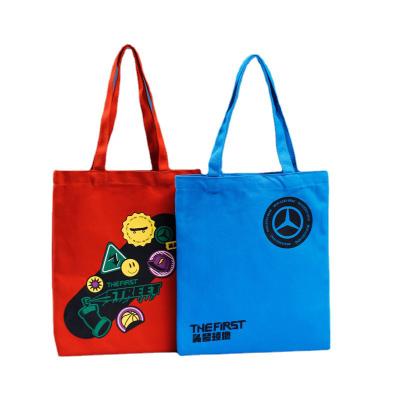 China Low MOQ Recyclable Reusable Custom Tote Shopping Bags Cotton Canvas Tote Canvas Bags Eco-Friendly With Custom Printed Logo for sale