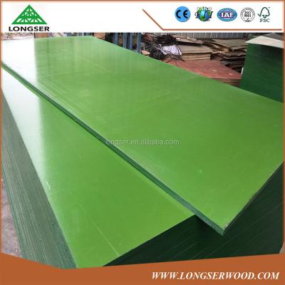 China Outdoor 12mm Green Plastic Sheet Faced Plywood in Cambodia for sale