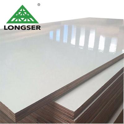 China Indoor Melamine Laminated Plywood 18mm White Color Price for sale