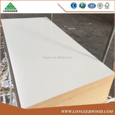 China Indoor Feet 4*8 White Melamine Faced White MDF Board 2.5mm MDF 3mm for sale