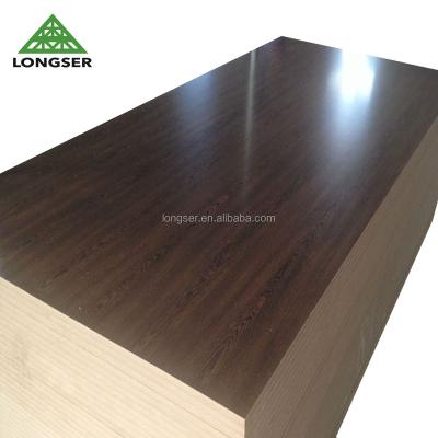 China Furniture Cabinet Grade Dark Brown Melamine Moisture Proof Board for sale