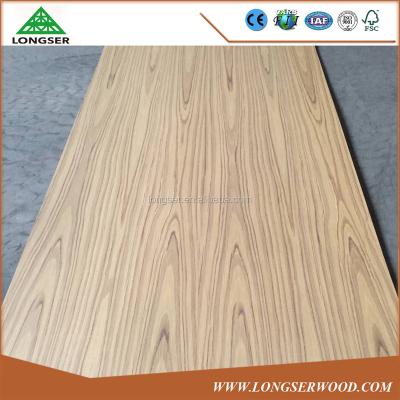 China Indoor Reconditioned 2.5mm Flower Teak Veneer Plywood to Iraq for sale