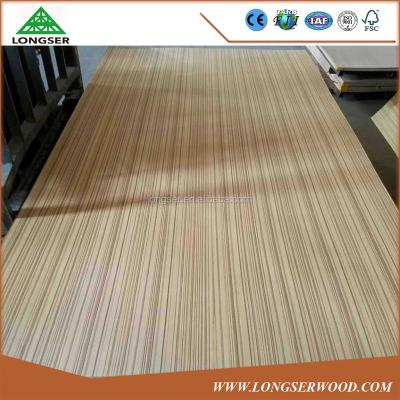 China 2mm Straight Line Teak Veneer Moisture Proof MDF To India for sale