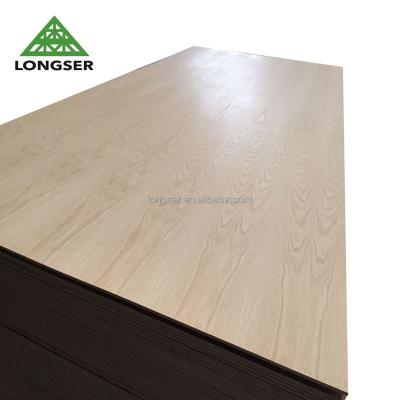 China Cheap Moisture Proof 4.75mm Red Oak Veneer Faced MDF In Egypt for sale