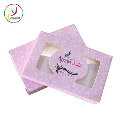 China Recyclable Customized False Eyelash Paper Packaging Box Recyclable Cosmetic Packaging Boxes for sale