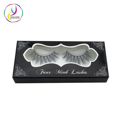 China Recyclable Paper Cardboard Fake Eye Lashes Box Packaging For Eyelash Extension for sale