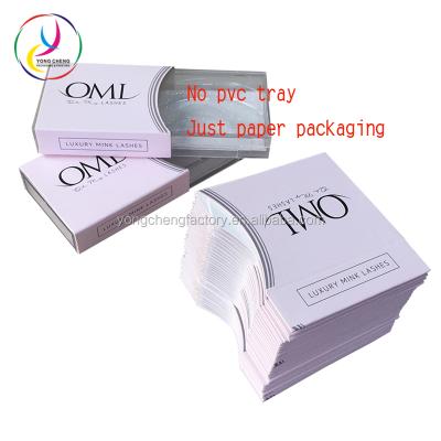 China Recyclable Colored Packaging Eyelash Extensions Box Paper Sleeve for sale