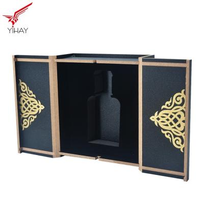 China Mdf  Rectangular Wooden Box Double Door Offset Printing For Dubai Apparel for sale