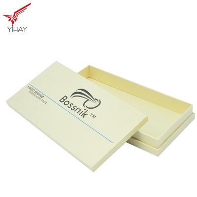 China Custom Logo Printing Mdf Wooden Box White Mdf Gift Box Matt Lamination for sale