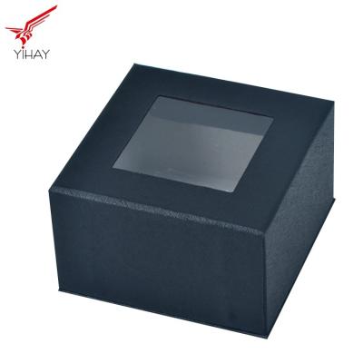 China Customized Vintage Luxury Box Black Elegant 6c Printing For Watch Packaging for sale