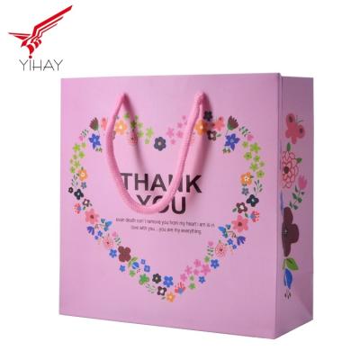 China Decorative Personalised Paper Bags Offset Printing Small Paper Gift Bags for sale