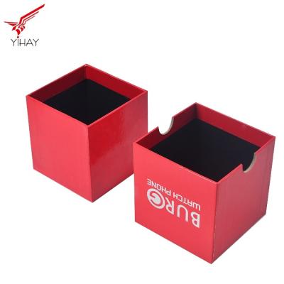 China Full Printed Red Jewelry Packaging Boxes Colorful Coated Paper With Lid for sale