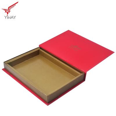 China Eco Friendly Material Mdf Wooden Box Recyclable With Gold Foil Logo for sale