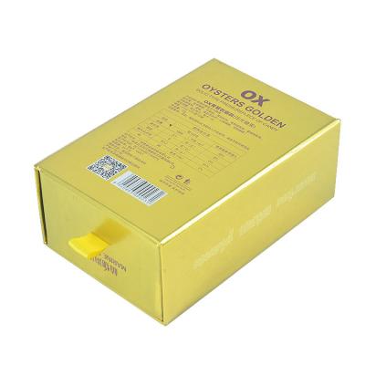 China Drawer Shape Custom Cosmetic Packaging Boxes Offset Printing Light Yellow for sale