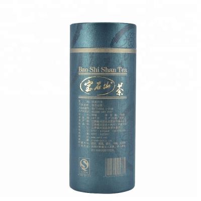 China Nice Design Round Cardboard Gift Box Silver Hot Stamping Recycled Paper Tube for sale