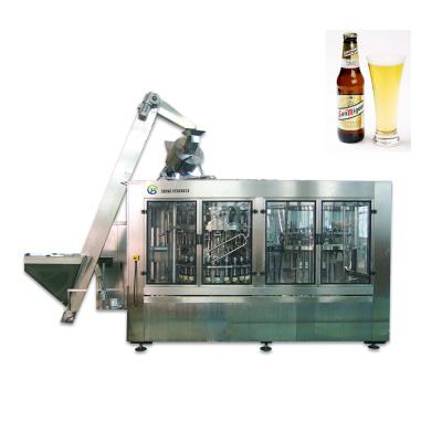 China Hot Sell Automatic Vodka Alcohol white Wine Beer Glass Bottle Cleaning Filling Bottling Capping Machine for sale