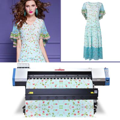 China Garment Shops KingJet Sublimation Printer 4720 i3200 Printhead 1.6m / 1.8m 6ft For Textiles Fabrics for sale