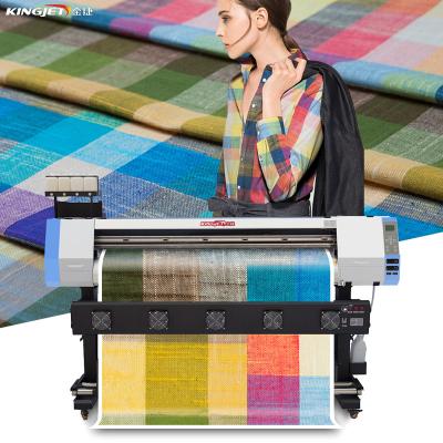 China Garment Shops Make Up 1.6m Industrial Digital Apparel Fabric Textile Garment Sublimation Printer 1.8m for sale