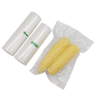 China Viable Embossed Vacuum Sealing Bags Meat Vegetables Vacuum Storage Bag Heat Seal Compound Vacuum Bags for sale