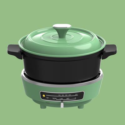 China Home Appliance Pot Pan Fried Electric Cooking Skillet Electric Multifunctional Viable Burner Split Cooker Non-Stick Chinese Hot Pot for sale