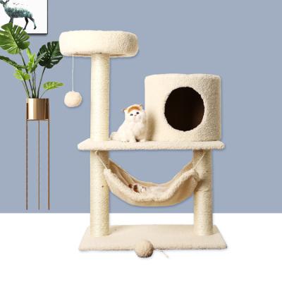 China Viable Tower Cat Scratch Board from Cat Toy Manufacturer Funny Cat Tree Pet for sale