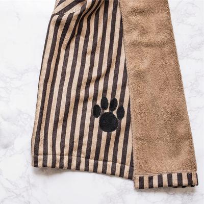 China Super Soft Viable Quick Dry Dog Towel Pet Bath Towel Extra Fine Absorbent Microfiber Dog Shower Towel for sale