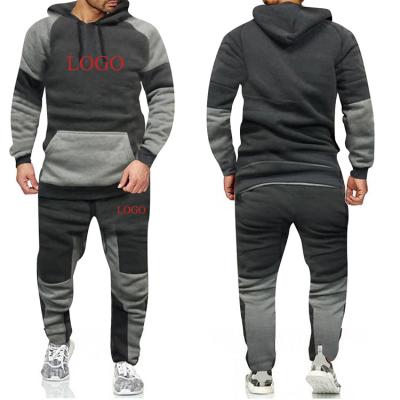 China Wholesale custom made men's cotton blended sport sets plus size running tracksuits men's logo sweatsuit for sale