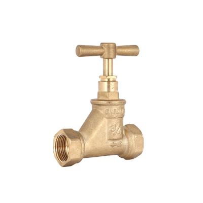 China LIRLEE Modern Factory Price Traditional UK Type England Forged Water Control Valve K55 K54 Brass Pipe Types T Handle Stop Valves for sale