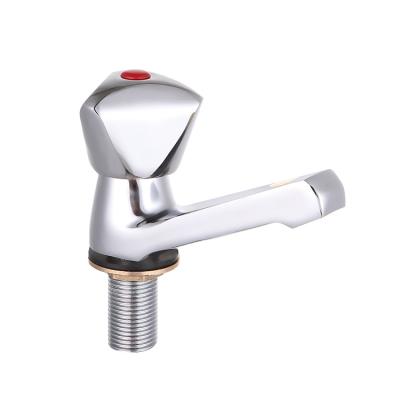 China LIRLEE Faucets Garden Factory Price Zinc Stainless Steel Cold Water Basin Faucet Metered Brass Pillar Faucet for sale