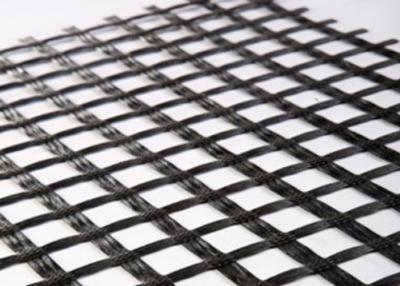 China 80KNM zwarte Glasvezel Geogrid Te koop