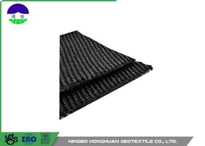 Cina 50KN/M Warp Knitting Polyester Geogrid grigio per Asphalt Wall/pista in vendita