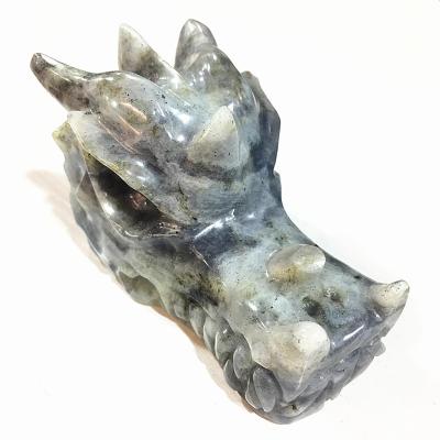 China China Hot Selling Natural Quartz Pull Feldspar Carved Stone Labrador Faucet Gift Decoration for sale