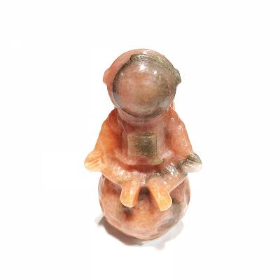 China China wholesale high quality natural hand carved crystal astronaut sculpture gift decoration for sale