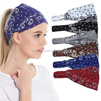 China Fashionable Use Multi Colored Cotton Girls Elastic Headband for sale