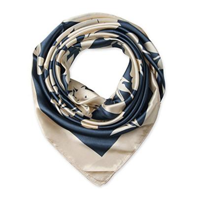 China Multifunctional Used Twill Satin Neckerchief Scarf For Ladies Square Neck Scarf Bandana Neckerchief for sale