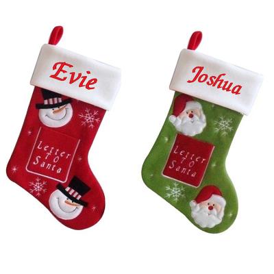 China Christmas Stocking Stuffer Party Accessories Santa Claus Gift Decoration Fashionable Red Santa Socks for sale