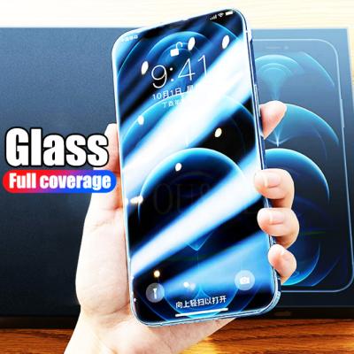 China Mobile Phone 10 PCS Full Coverage Tempered Glass On For iphone 11 12 13 pro XS XR X Max Screen Protector For iphone 8 6 7 plus Se 5s Glass 5 for sale